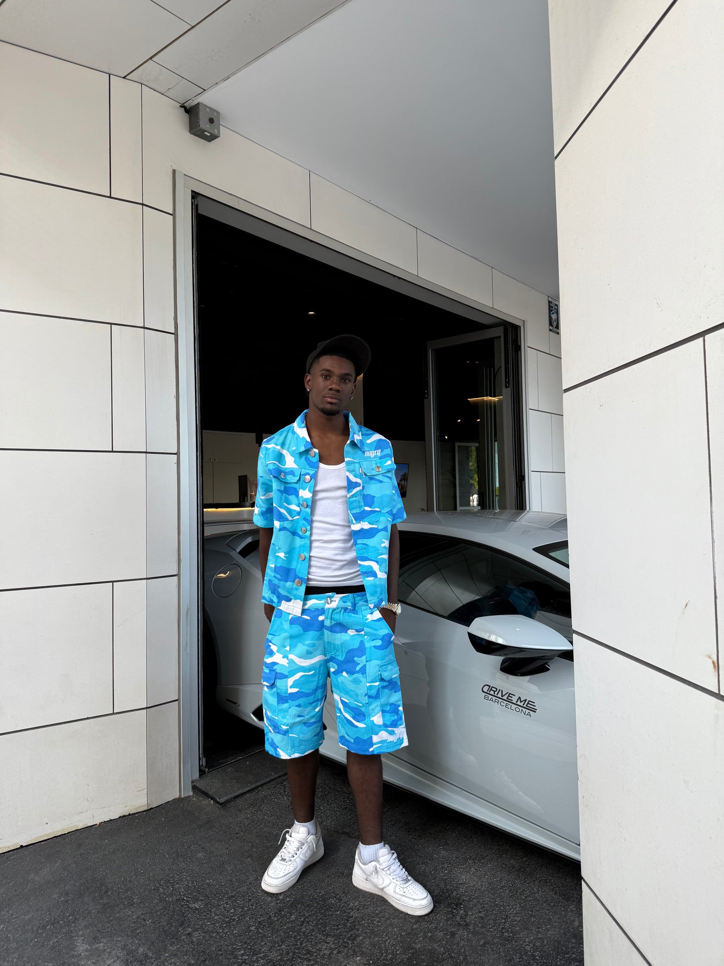 Blue camo set