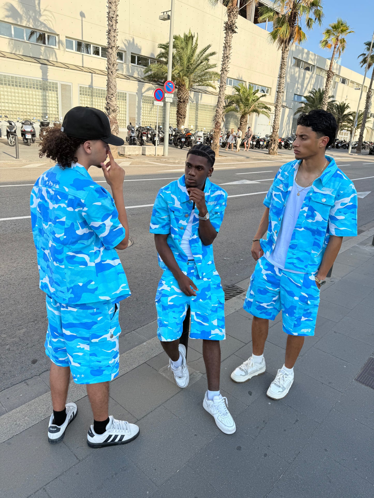 Blue camo set