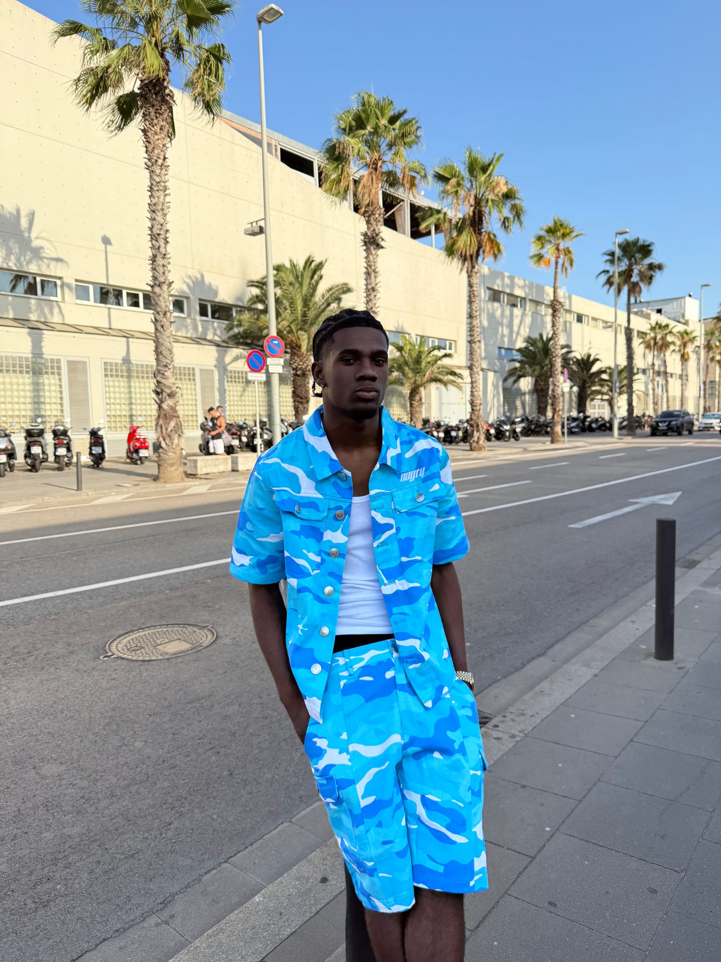 Blue camo set