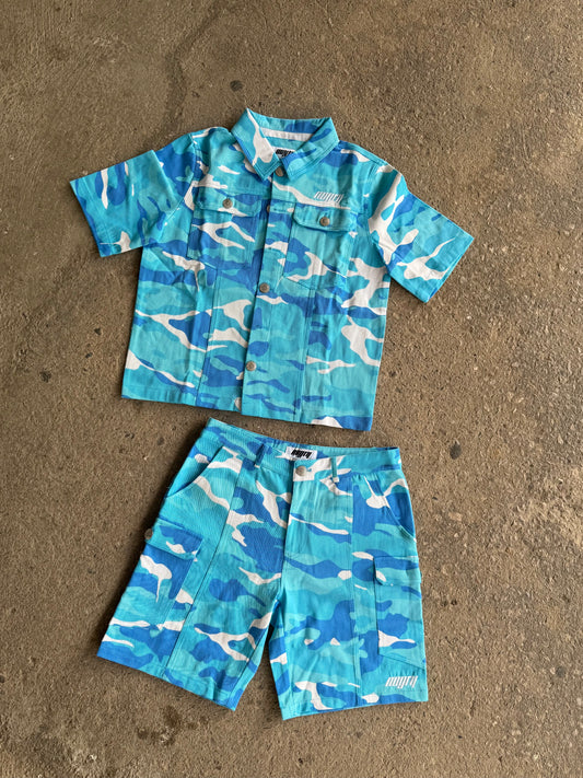 Blue camo set